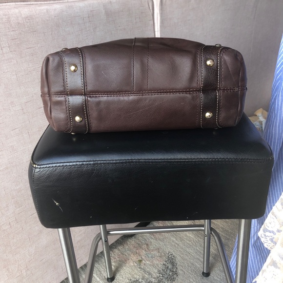 Coach Dark Brown Leather Belt Bag with Gold Accents - Picture 7 of 11